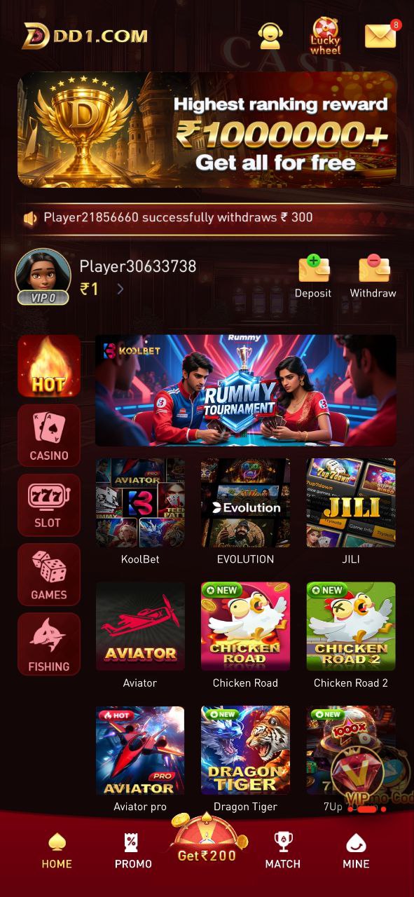 DD1 Download Free And unlock your bonus Rs.477,Android Version 777 slots gams,come Win and receive your rightful rewards 2