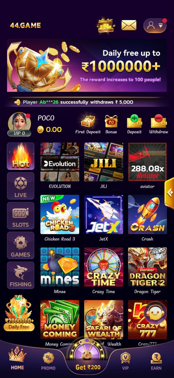 44 Game APK Download & Claim Rs.200 Free Cash Bonus 1