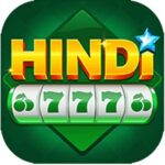 Hindi777 slot game screen with spinning reels and jackpot symbols"