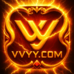 VVYY online gaming app interface with slots and casino games