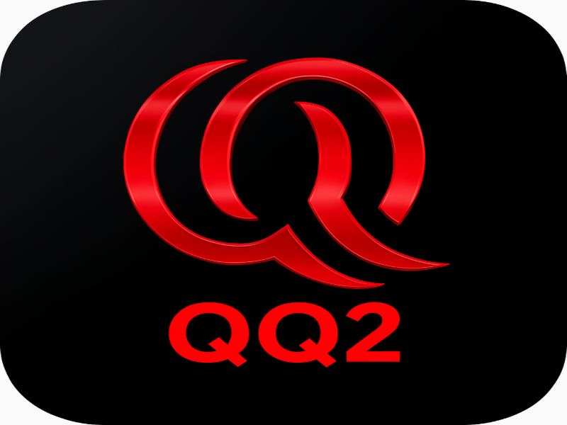 Official QQ2 Game logo in high-quality digital style for online gaming brand